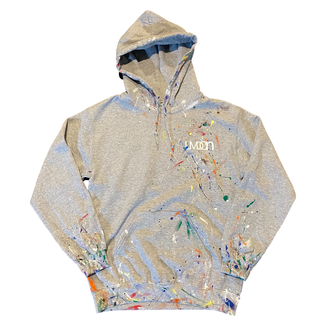 PAINTERS HOODIE IN GREY